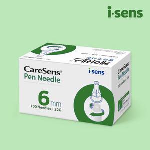 케어센스 인슐린 펜니들 싹센다 주사 침 바늘 32G 6mm 100매입 1BOX