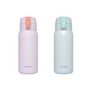 락앤락 스쿨핏 코튼캔디 원터치 텀블러, 블루, 370ml, 1개 + 바이올렛, 370ml, 1개