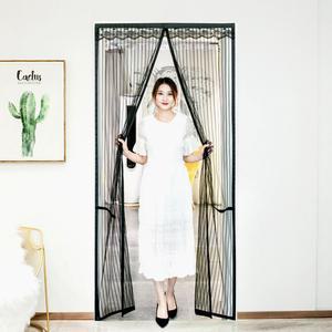 스트라이프 아트도어 문 방충망 모기장 100x210cm 자석모기장