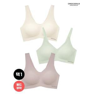 [하프클럽/ 이너웨어]25SS 라이크라 쉘론 몰드부착 스트랍/런닝형 감탄브라 1