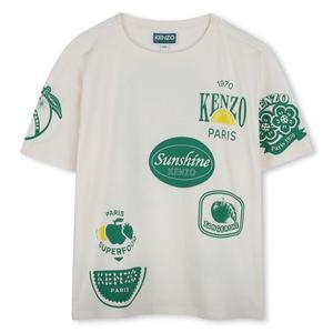 [겐조키즈](강남점)FRUITS STICKERS 과일프린트반팔 티셔츠(Z255AFT314_화이트)