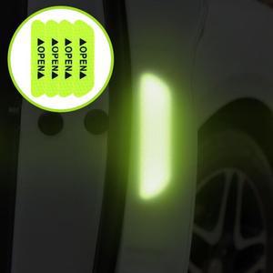 자동차 야광 빛 반사 오픈도어 스티커 4P RD-104