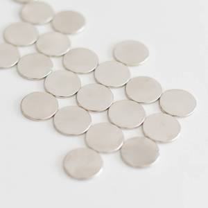 얇은 원형 동전 자석 네오디움 코인 칠판 10mm X 2mm 100개입