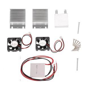 DIY 키트 열전 펠티에 냉각 시스템 수냉 선풍기 TEC1-12706 쿨러 2 개