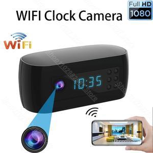 홈캠 CCTV 미니 와이파이 카메라 시계 무선 제어 IR 야간 투시경 캠코더 감시 모니터 비디오 HD 1080P