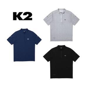 갤러리아 k2 남성 여름 기능성 등산티셔츠 홀리텍(HOLITEC) 반팔 집업 KMM24213