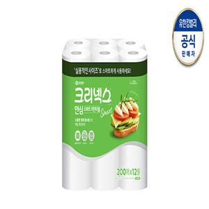 크리넥스 안심 스마트 키친타월 200매x12롤