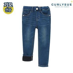 [CURLYSUE]  워밍다이마루 데님팬츠(기모본딩) CNW0GADN01DE [겨울]