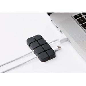 [RG55M300]USB 충전기 케이블 홀더 2P 컴퓨터 책상 선정리