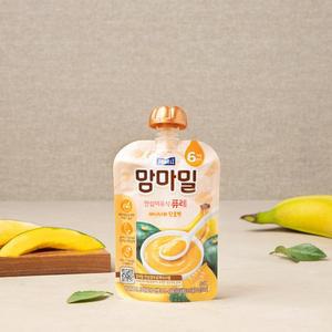 맘마밀 이유식 퓨레 바나나와 단호박 100g