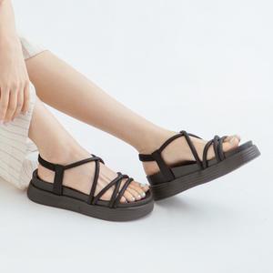 SOVO 블랙잭 플랫폼 스트랩샌들 5cm