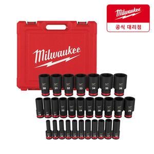 밀워키 49-66-7015 12.7mm 롱 임팩트 소켓 세트 29PC