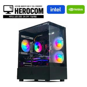영웅컴퓨터 H게이밍 4561F (I5 14400F H610M 16G DDR5 NVME 512G RTX5060Ti 8G 랩터레이크R 게이밍 조립컴퓨터 본체PC