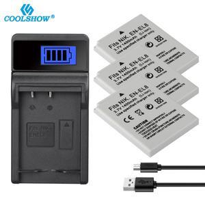 EN EL8 배터리 Nikon COOLPIX P1 1400mAh 카메라