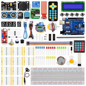 KUONGSHUN 슈퍼 스타터 키트(브레드보드 1602 포함) IIC 와이어 세트 R3(Arduino UNO용 튜토리얼