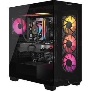 Corsair Vengeance i7500 게이밍 PC - 액체 냉각 인텔 코어 i9-14900KF CPU NVIDIA GeForce RTX 5080 GPU 32GB Venge RGB DDR5 메모리 2TB M.2 SSD 블랙
