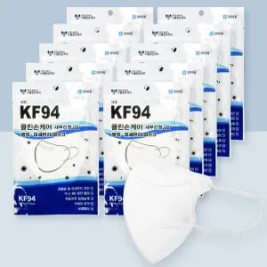 클린손케어 새부리형 마스크 KF94 (대형)(백색) 100매