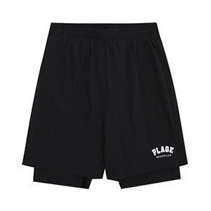 [셀러허브 1]소이 HC33 5부 레이어드 레쉬가드 바지 소이레쉬가드,남아수영복,블랙,초등,고학년 23M0207