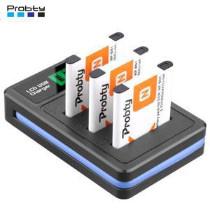Probty NP-BN1 NP bn1 카메라 배터리 + LCD 충전기 소니 DSC-W800