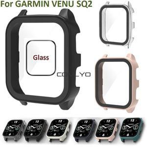 Garmin VENU용 스마트 팔찌 밴드 시계 커버, 베젤 프레임, 유리 필름 SQ2 프로텍터 케이스 쉘