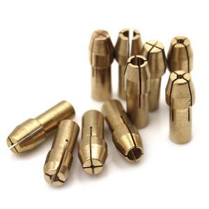 Dremel 미니 드릴 척 어댑터, 전동 회전 공구용 마이크로 콜릿 황동, 0.5mm-3.2mm, 10 개