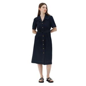 MINDBRIDGE MIND BRIDGE WOMEN [W]벨티드스티치카라원피스 MYOP3204 405087