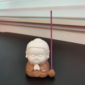동자승 향꽂이 불교 인센스 홀더 합장