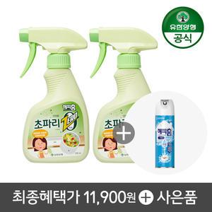 [사은품 에어로솔증정]해피홈 초파리제거 스프레이 290ml X 2개+해피홈 에어로솔 350ml증정(7/14 타임딜 구매해당)