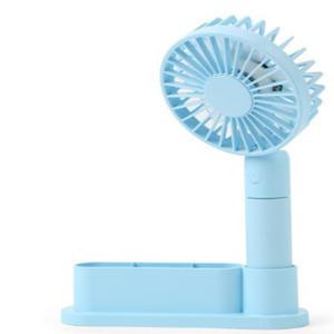 아이담테크 미펜 테이블 거치대 겸용 LED 핸디형 선풍기, MEFAN-T, 블루