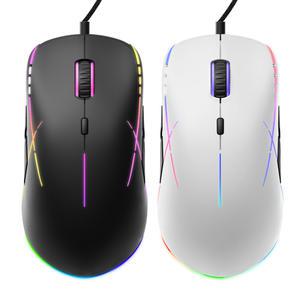 클롬 COX 콕스 CM500 3360 유선 RGB 게이밍 마우스 (화이트)