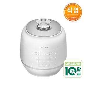 쿠첸 121+ 6인용 올스테인레스 IH전기압력밥솥 화이트 CRT-RPS0691W