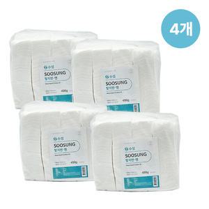 수성 탈지면 절단솜 4x6cm 450g 4개