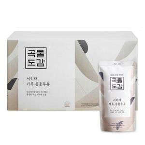 곡물도감 국산 두유팩 실속팩 무가당 서리태 콩물두유 180ML 15개