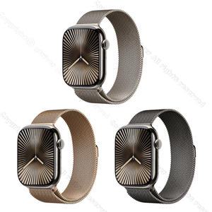 Apple Watch 10 GPS + Cellular 42mm 내추럴 티타늄 케이스/밀레니즈 루프 (내추럴/골드/슬레이트) 선택
