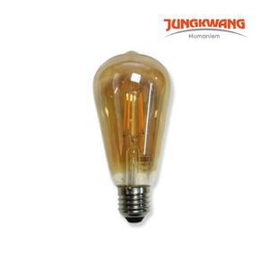 LED 에디슨 필라멘트 ST64 가지램프 3W (2300K)