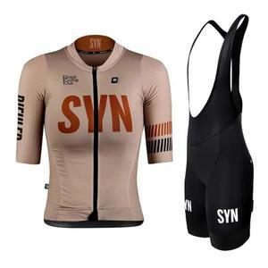 빕숏 자전거복 옷 의류 속 바지 싸이클복 바이크 하의 mtb  SYN 팀 사이클링 세트 여성용, SYNICATE 반팔