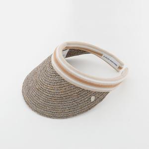헬렌카민스키 25SS 아이코닉 라피아 비앙카 여성 썬캡 HAT50265 ECLIPSE MELANGE NOUGAT STRIPE