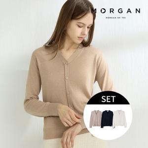모르간 25SS 뉴 버튼 니트 3종 [런칭 가격 79,900원]