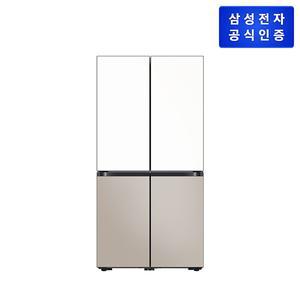 Bespoke AI 냉장고 RM70F90R2ZG 4도어 905L 에센셜 화이트 + 에센셜 베이지