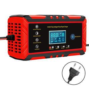 12V 8A 24V 4A 자동차 배터리 충전기 수리 스마트  충전 AGM 딥 사이클 젤 납산 충전기 자동 오토바이