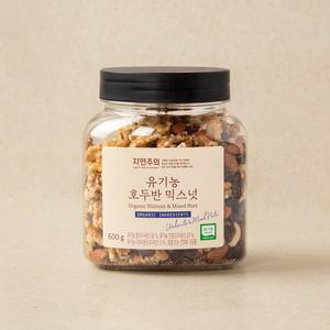 [자연주의] 유기농 호두반 믹스넛 600 g