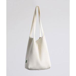 [국내매장] GREEN STUFF 무심한듯 박시한 쇼퍼백 53 플리츠 주름 에코백 - ivory