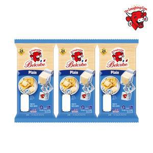 [래핑카우] 벨큐브 치즈 24큐브 125g 플레인 3팩