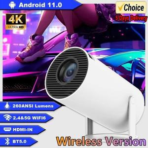 맥큐빅 HY300 Pro + 프로젝터 4K 720P 5W 스피커 탑재 안드로이드 11 8000루멘 WiFi 6 BT5.4 야외 비디오