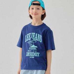 [롯데백화점]리키즈 키즈 카우보이 프린트 반소매티 네이비 LK2502ST26NA