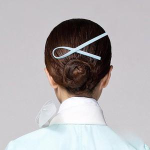 항공 승무원 머리핀 클립 헤어 스튜어디스 파란색 흰색 여성 밴드 빨간색
