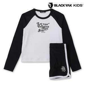 [블랙야크(키즈)] 비키래글런래쉬가드세트 1BKRSMU908_BK