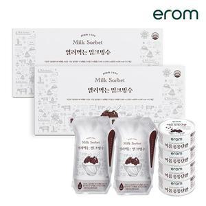 [NS홈쇼핑]얼려먹는 밀크빙수 2박스(200mlX24팩)+통통단팥 120gX4캔[35315217]