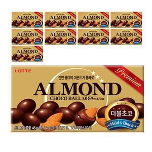 롯데제과 아몬드 초코볼 46G*10 | 1BOX