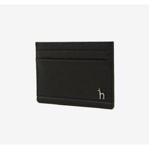 [헤지스](광주신세계)[HAZZYS ACC][PIQUE] 블랙 솔리드 가죽 퍼피로고 라인 카드홀더 HJHO5E153BK